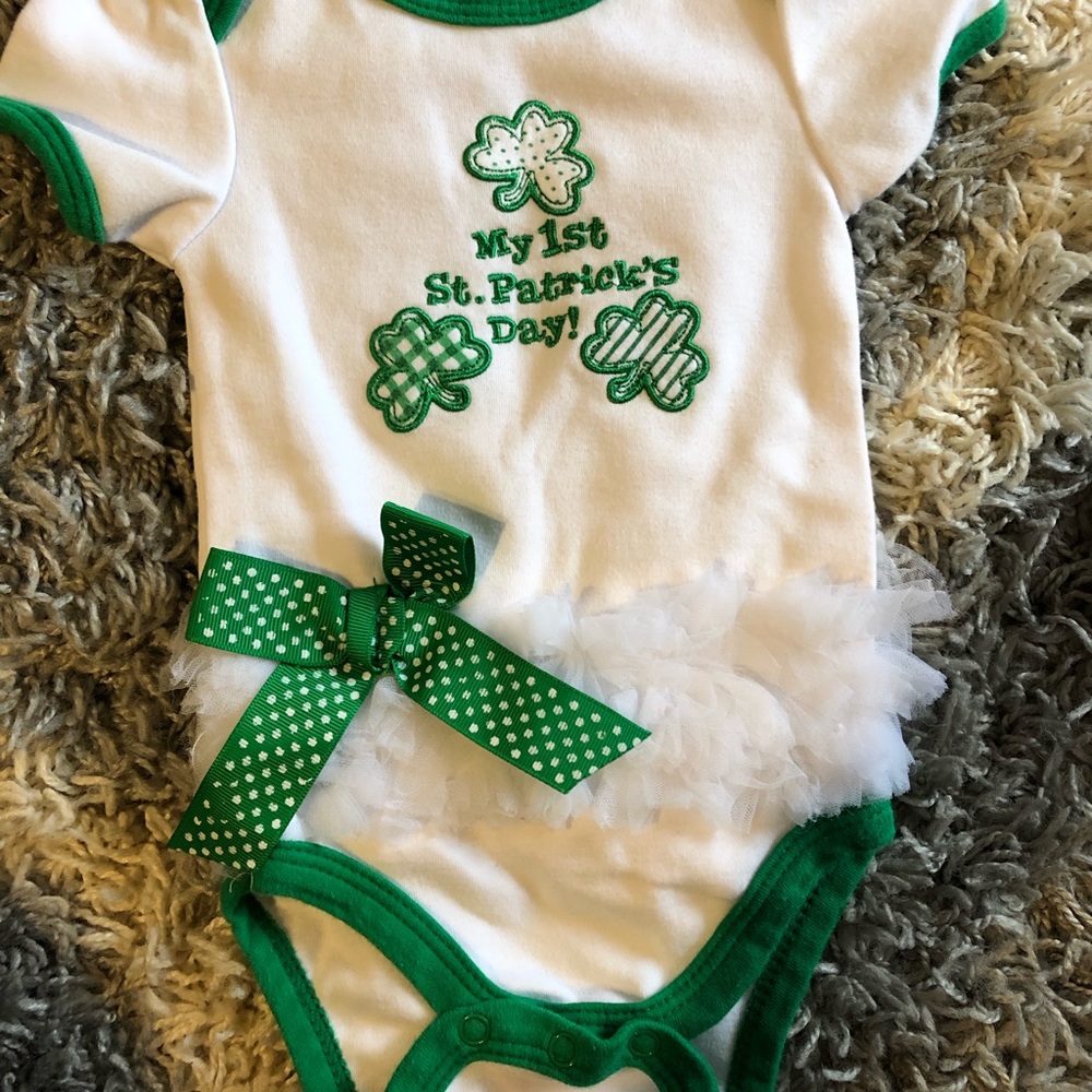 1st St. Patrick’s Day 3-6m onesie